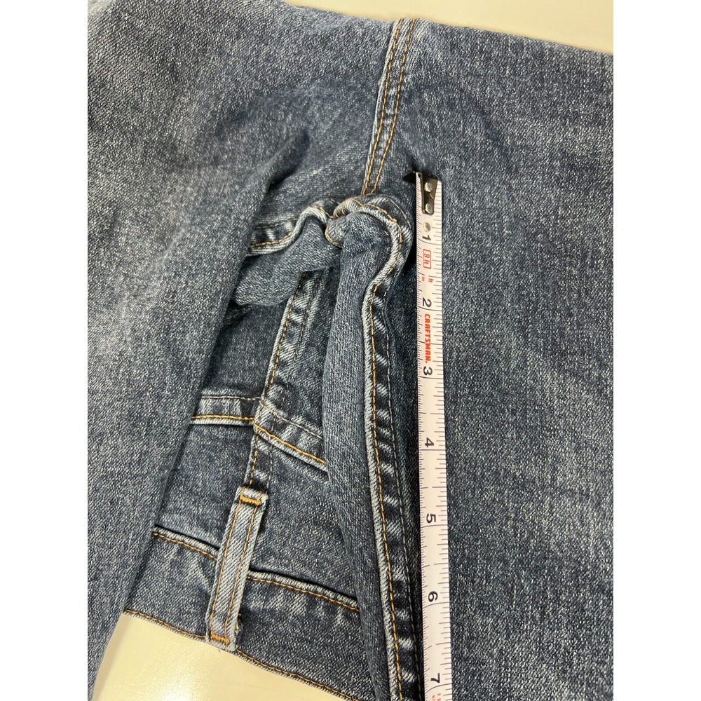 Wrangler Dark Wash Relaxed Fit Cotton Polyester Jeans Work Christmas Mens 36x30 - Picture 8 of 12